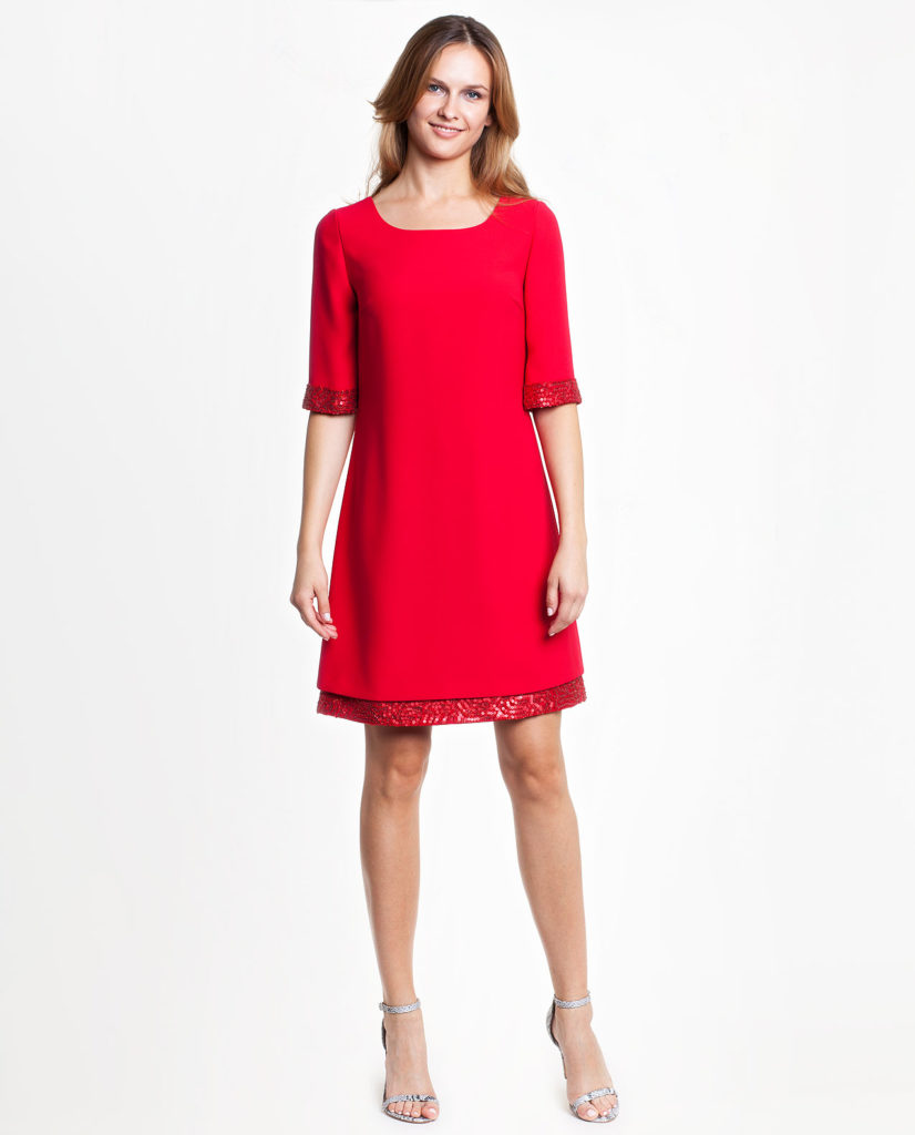 czerwona sukienka Potis&Verso