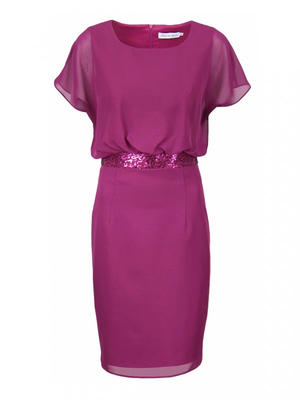 Zwiewna rubinowa sukienka LONDA od Potis&Verso