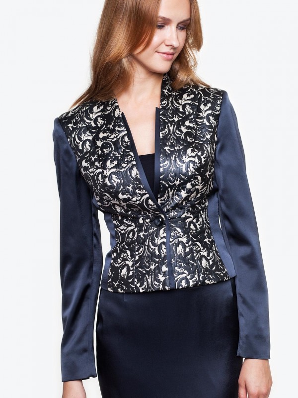 Satynowy żakiet w stylu shiny od Potis&Verso