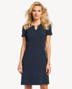 Granatowa sukienka Torina od marki Potis&Verso - sukienka idealna do pracy i na służbowe okazje