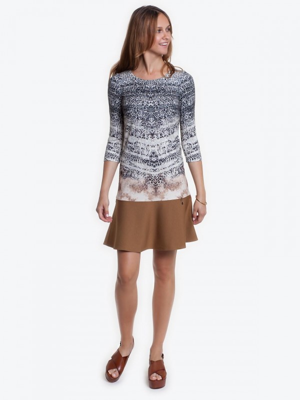 Sukienka w zwierzęcy wzór POTIS & VERSO KOBRA