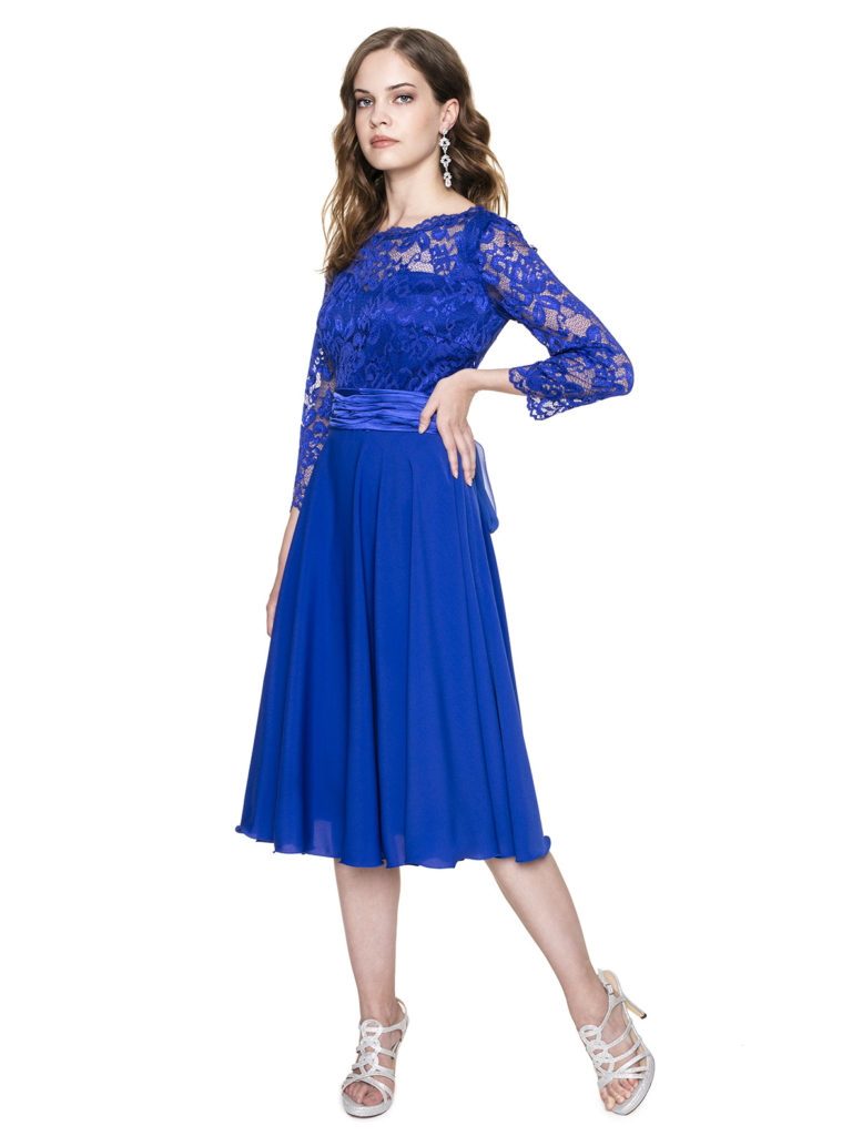 WIECZOROWA SUKIENKA Z KORONKĄ L'AF SANTANA