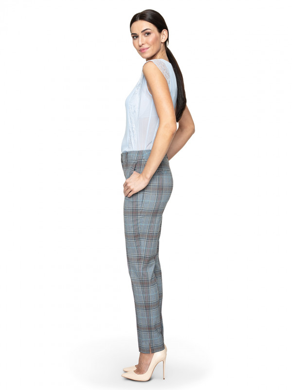 SPODNIE W KRATĘ POTIS & VERSO WILLOW