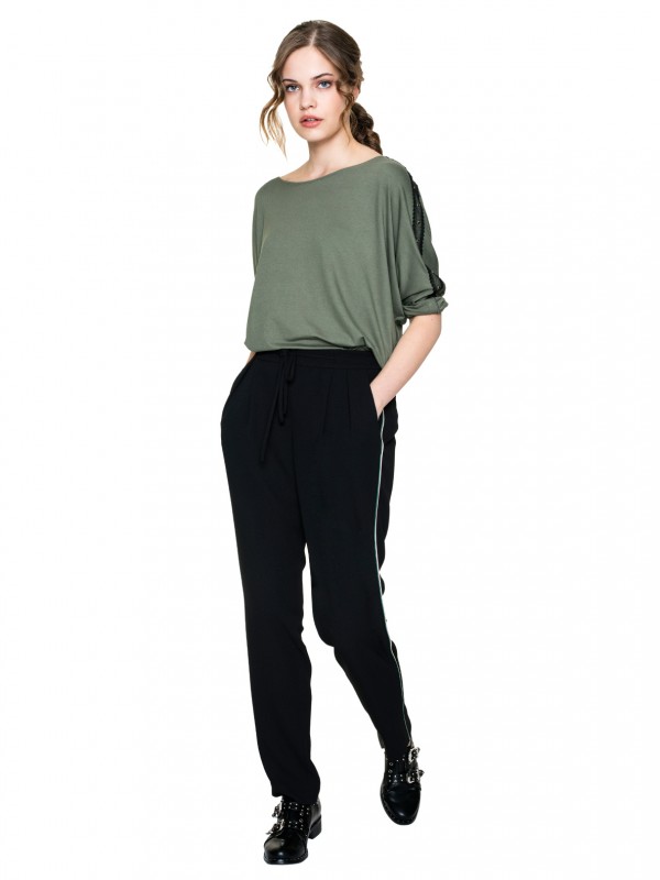 SPODNIE Z DWUBARWNYMI LAMPASAMI L'AF SA ELINA