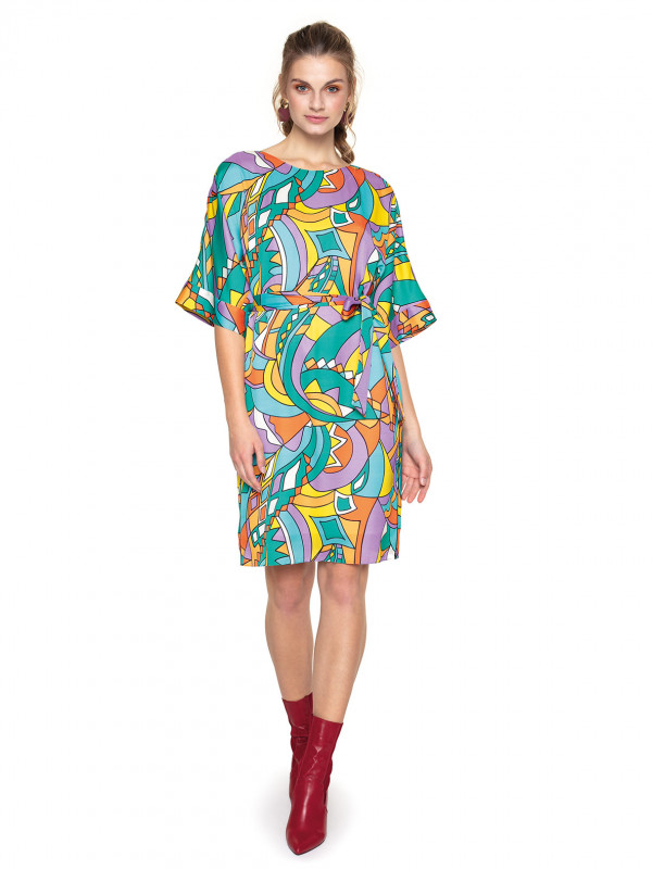 SUKIENKA W KOLOROWY WZÓR L'AF ROSALI