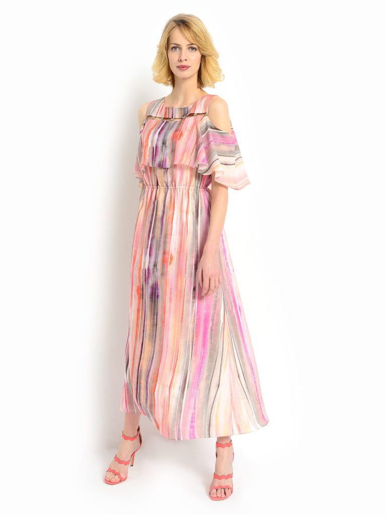 SUKIENKA MAXI ZE ZDOBIONYM DEKOLTEM POTIS & VERSO BRAZIL