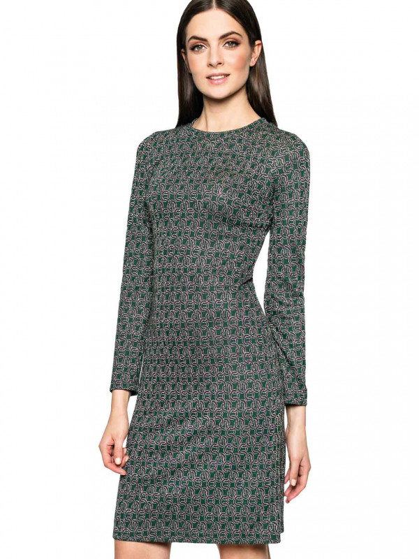 WIZYTOWA WZORZYSTA SUKIENKA L'AF MAGGIO