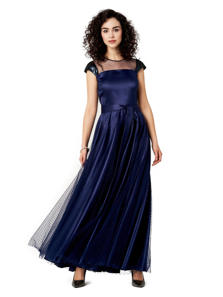 WIECZOROWA SUKNIA Z TIULEM POTIS & VERSO OKALANI