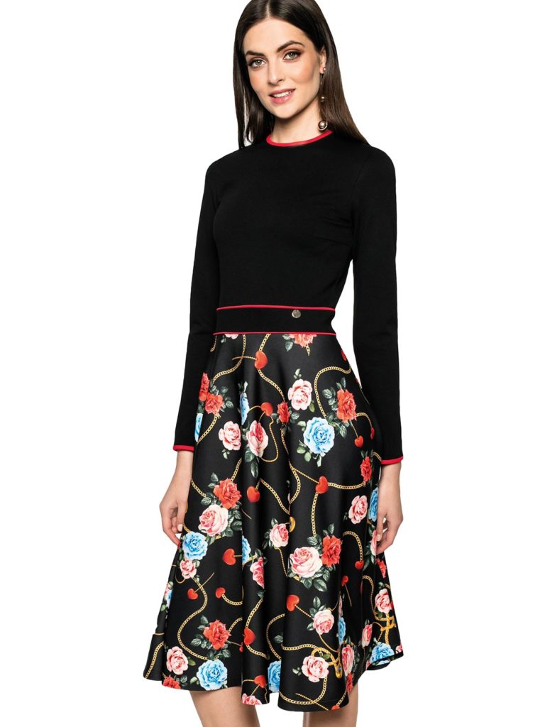 SUKIENKA Z KWIATOWYM MOTYWEM L'AF AMELIA